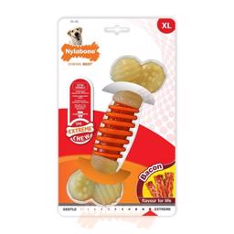 Nylabone Extreme Chew Pro Action Bacon Chew Dog Toys